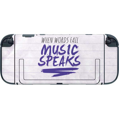When Words Fail Music Speaks Nintendo Switch 2 (2025) with Joy-Con Skin